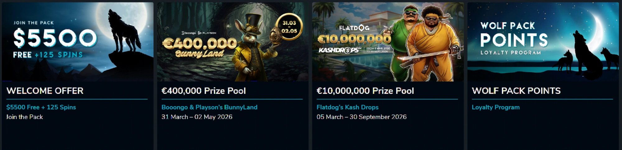 Wolf Winner Casino promotions and loyalty programme